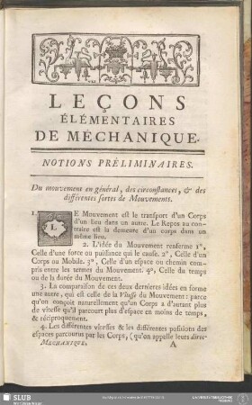 Notions Préliminaires