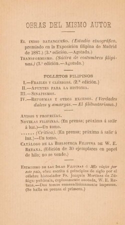 Obras del mismo autor