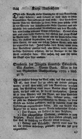 Sämmtliche Schauspiele. Bd.4.