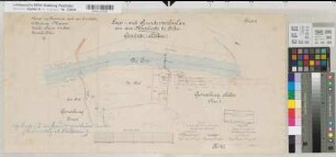 Ems Kanalisierung Blatt 9 Strecke Haren 2. Teil Grunderwerbskarte vom Nadelwehr bei Hilter 1892 1 : 2000 35 x 72 Einzeichnung in Reproduktion Wasser- und Schiffahrtsdirektion Münster