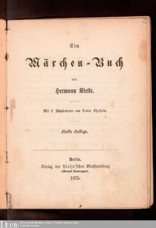 Ein Märchen-Buch