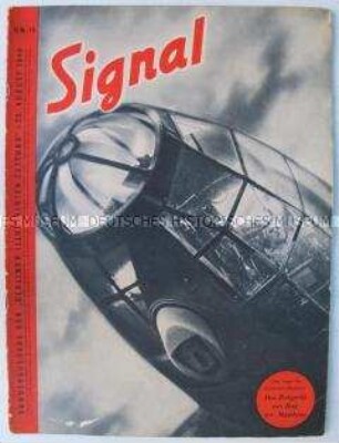 Illustrierte Propagandazeitschrift der Wehrmacht "Signal", Ausgabe in deutscher Sprache vom August 1940
