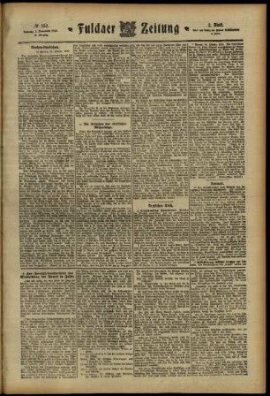 Zweite Ausgabe vom Freitag, den 01. November 1912.