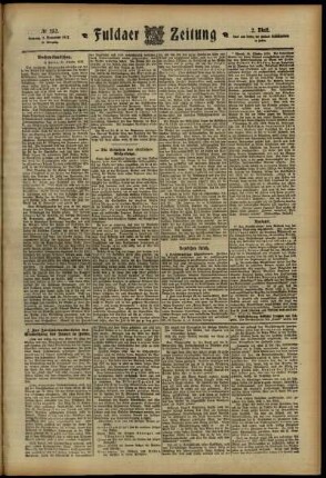 Zweite Ausgabe vom Freitag, den 01. November 1912.