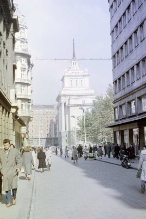 Das Parteigebäude der Kommunistischen Partei, heute Regierungsgebäude Bulgariens in Sofia