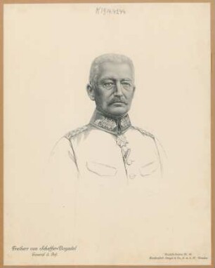 [Bildnis] Freiherr [Reinhard] von Scheffer-Boyadel