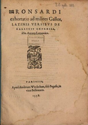 Exhortatio ad milites Gallos