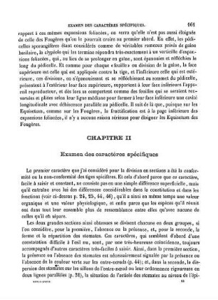 Chapitre II Examen des caractères spécifiques