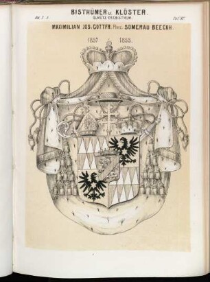 Taf. 88. Olmütz Erzbisthum. - Maximilian Jos: Gottfr. Fhr: z: Somerau Beeckh.