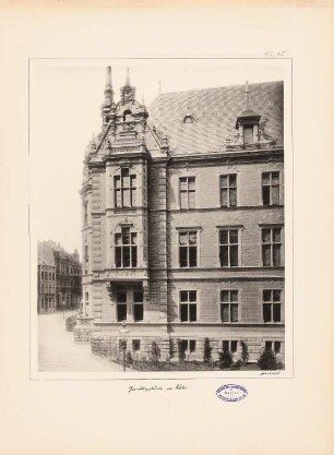 Appellationsgericht, Köln: Teilansicht, Eckrisalit
