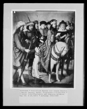 Triptychon — Pilatus, Schriftgelehrte und römische Soldaten