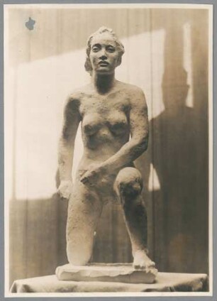 Heine-Denkmal für Düsseldorf, Entwurf III, Variante ohne Tuch, 1931/32, Gips