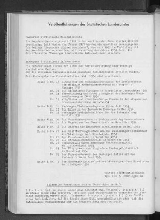 Veröffentlichungen des Statistischen Landesamtes