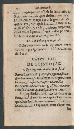 Caput XXI. De Epistolis.