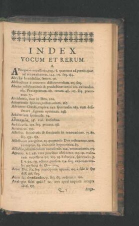 Index Vocum Et Rerum.
