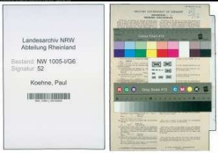 Entnazifizierung Paul Koehne , geb. 20.03.1896 (Kaufmann)