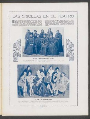 Las criollas en el teatro