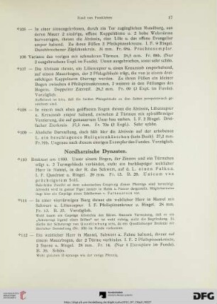 Nordharzische Dynasten (Nr. 110-113)