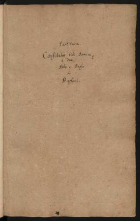 Confitebor; V (2), bc; C-Dur