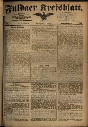 Ausgabe vom Freitag, den 05. Januar 1906.