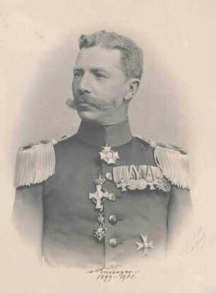 Paul von Knoerzer, Oberst und Kommandeur des Regiments von 1899-1901, Brustbild