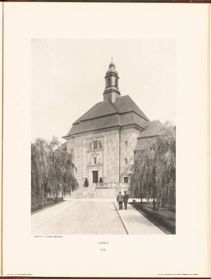 Rudolf Virchow-Krankenhaus, Berlin: Ansicht Kapelle (aus: Neubauten der Stadt Berlin, Bd. VI, 1907)