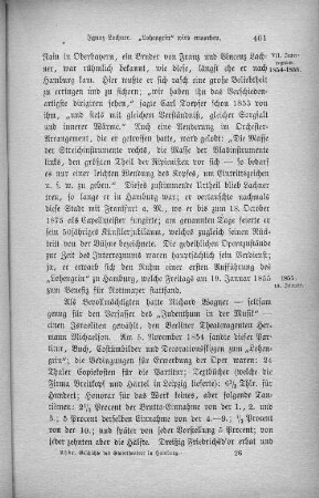Ignaz Lachner. "Lohengrin" wird erworben.