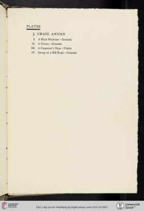 J. [James] Craig Annan [list of plates]