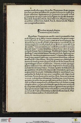 Iacobus wymphelingius Thomae wolphio Iuniori