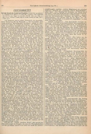 229-232 [Rezension] Auf dem Grunde der Apostel und Propheten