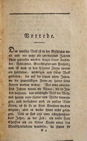Katechismus für den teutschen Kriegs- und Wehrmann : worin gelehret wird, wie ein christlicher Wehrmann seyn und mit Gott in den Streit gehen soll