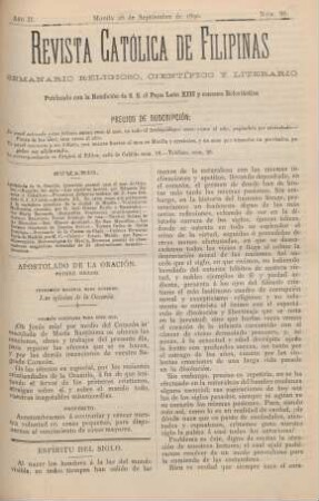 Ano II. Manila 28 de Septiembre de 1890, Núm. 86