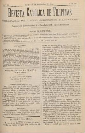 Ano II. Manila 28 de Septiembre de 1890, Núm. 86