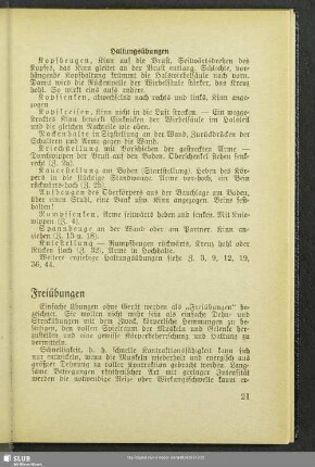 Freiübungen