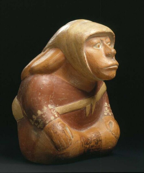 Anthropomorphic seated figure