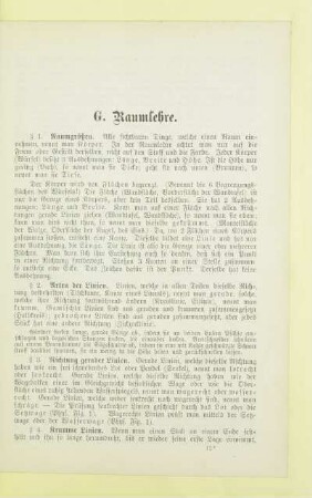 G. Raumlehre