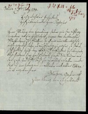 [Brief von Bluhm an Heyne vom 09.06.1789]
