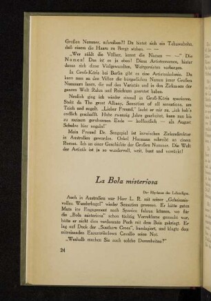 La Bola misteriosa