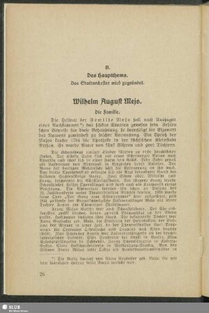 B. Das Hauptthema