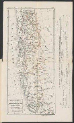 Uebersichts-Skizze des Westlichen Patagoniens. : Verhandlungen d. Gesellschaft für Erdkunde zu Berlin, Bd. XXVII, 1900. Tafel 3.