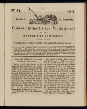 No 47. 21. November. 1834