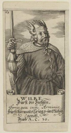 Bildnis des Wilke, Fürst der Sachsen