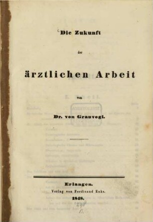 Die Zukunft der ärztlichen Arbeit