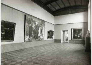 Blick in die Ausstellung der Nationalgalerie, Menzel-Saal