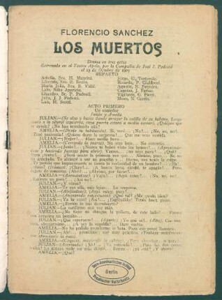 1920013000: Los muertos : drama en tres actos