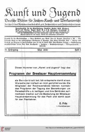 Heft 5 (Mai 1930)