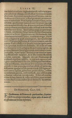De Motu coeli, Cap. III.