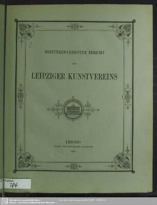 23.1884: Bericht des Leipziger Kunstvereins
