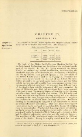 Chapter IV. Agriculture