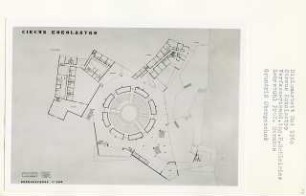 Circus Kokolastro, Berlin-Mitte (Diplomarbeit bei Bernhard Hermkes): Grundriss Obergeschoss 1:200